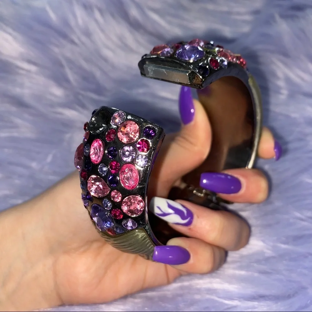 Thick Jeweled Cuff